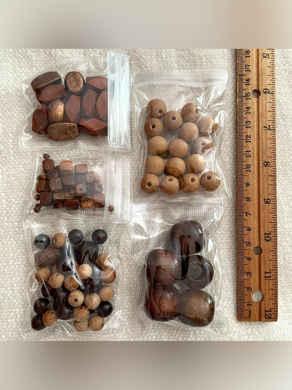 BEAD LOT - Assorted Wood Glass Stone Acrylic Shell for Jewelry & Crafts (530g) - Picture 2 of 10